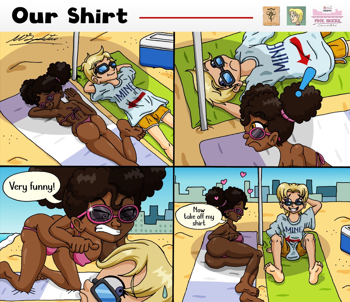 mickeyelric11's tweet photo. COMMISSION FOR MY FRIEND GITTLOG

Betta and Throe are having a feud at the beach. Let's hope things don't escalatE!

#Betta #Throe #BlackGirl #WhiteBoy #Couple #Bikini #Shirt #Beach https://t.co/LTenCvMEtU
