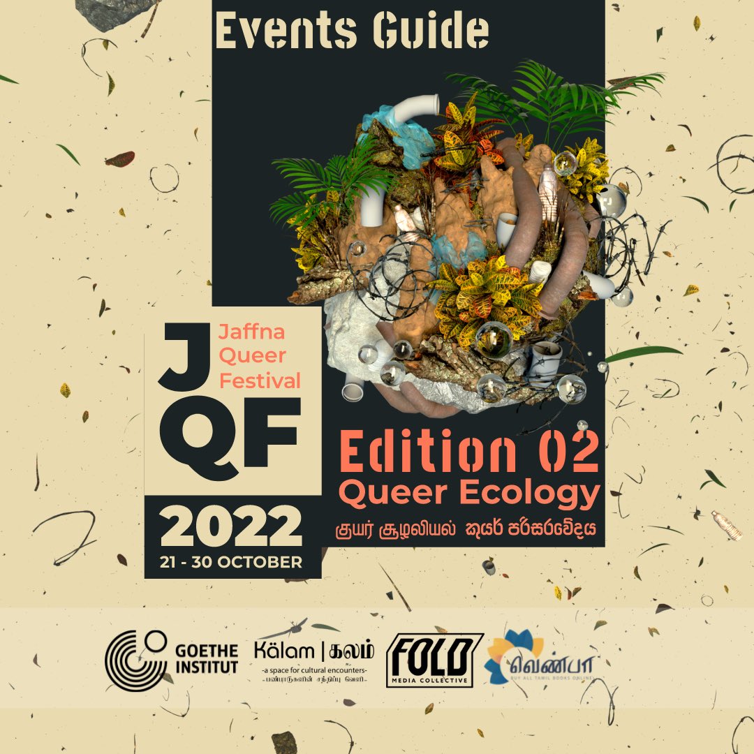 jaffnaqueerfest's tweet photo. Our 10-day festival calendar is now out. Please download it via linktree in bio. More event details to follow soon. எங்களுடைய 10-நாள் விழாக்கால நேரசூசி வெளியாகியிருக்கிறது.
https://t.co/FviyF5Lh85 https://t.co/9UCclXnjLR