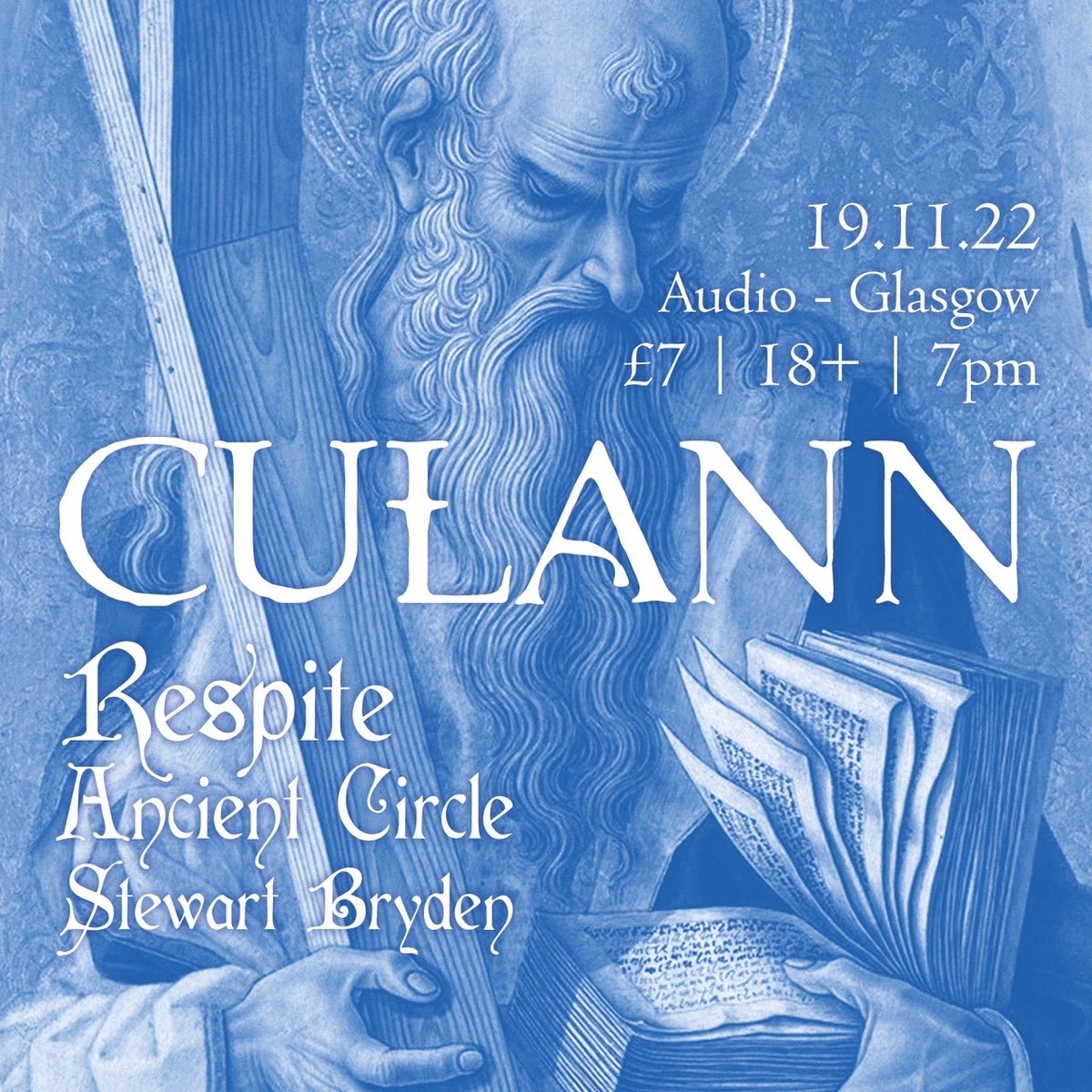 Tickets have arrived for my gig with <a href="/Culann/">Culann</a> at <a href="/AudioGlasgow/">Audio Glasgow</a> Saturday 19th November.
7 quid for 4 acts.
It's doesn't get much better than that.
Give me a shout if you'd like any 🙌