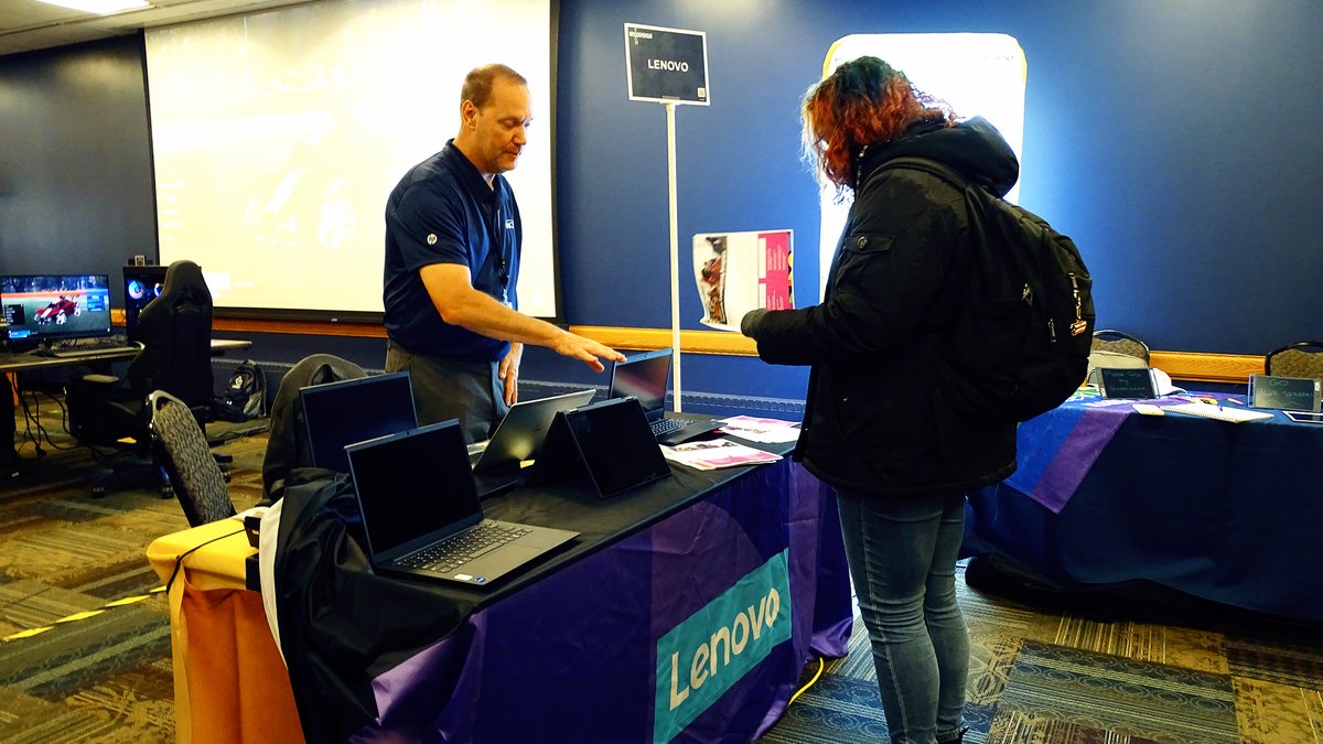 JohnCarrollU's tweet photo. Earlier this week, ITS hosted the annual Tech &amp; Vendor Fair in the Murphy Commons. This event provided an opportunity for JCU students to interact with key technology support personnel and decision-makers at the University. Thanks to everyone who was in attendance! https://t.co/rEaRmG6RRK