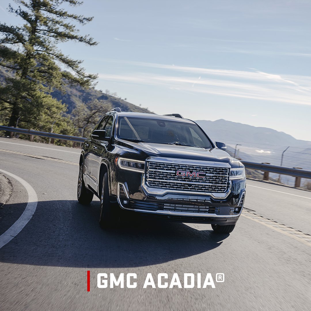 Las curvas del camino se dan con la precisión y el estilo de #GMCAcadia.