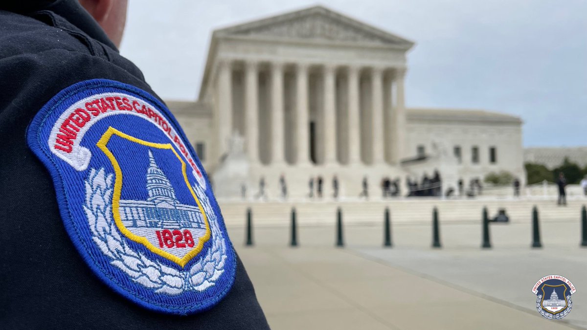 Today we helped secure the area around the U.S. Supreme Court to ensure a safe investiture ceremony. Witness history & join the U.S. Capitol Police at bit.ly/30FahL8
