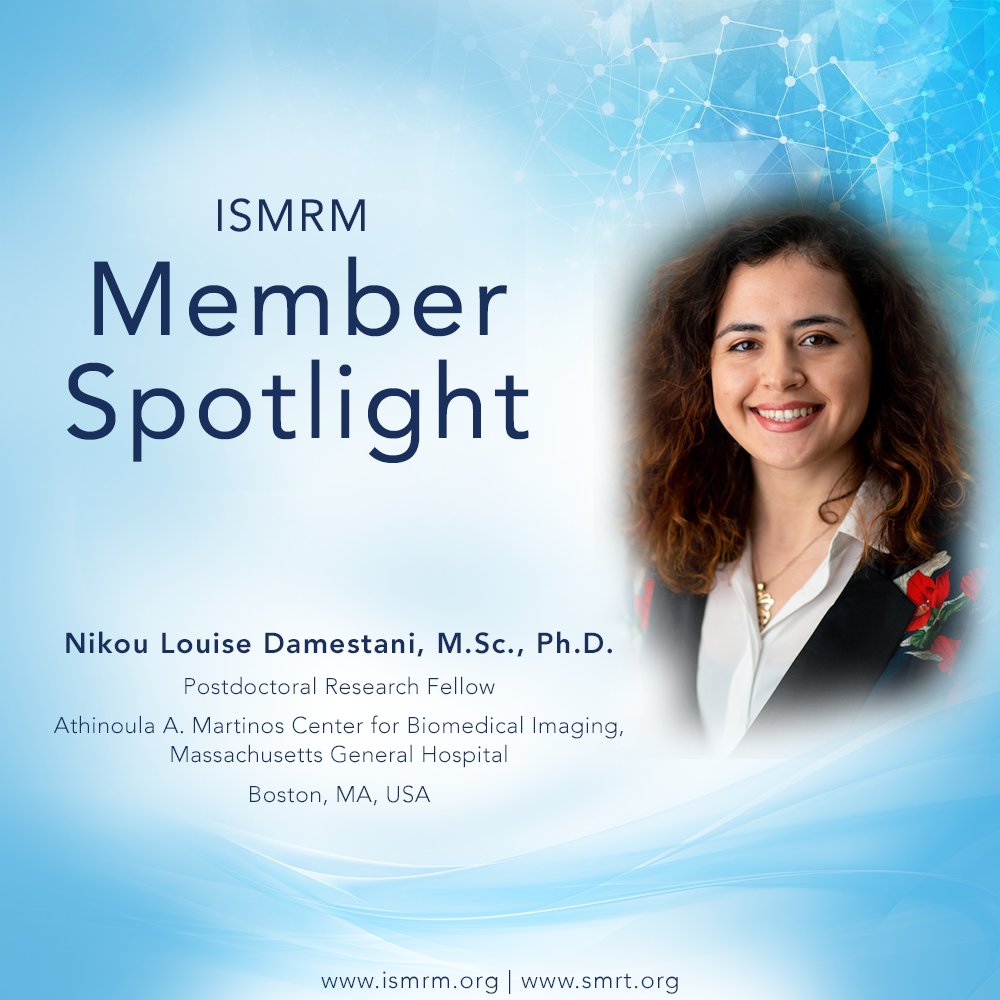 September's Member Spotlight is Nikou Louise Damestani! Nikou has been a member of ISMRM since 2017. 'I am inspired every day, not only by the outputs of the MR community, but also by the perspectives of research participants.' Read more: bit.ly/3rlrMdu