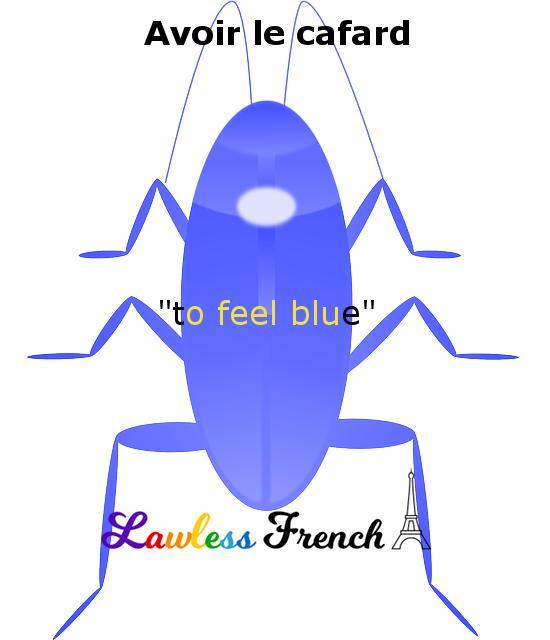LawlessFrench's tweet photo. Avoir le cafard - To feel blue⠀⠀
⠀⠀
Read the lesson and examples and listen to the pronunciation at https://t.co/iFLm9IsBTx ⠀⠀
⠀⠀
#frenchexpression #learnfrench #fle #french #frenchexpressions #speakfrench #authenticfrench #frenchteacher #frenchlearner #frenchst https://t.co/bAWUdCdrje