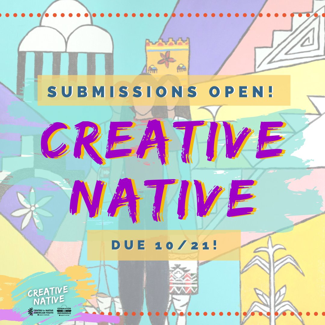 Our annual Creative Native Call For Art competition is accepting submissions! This year's prompt celebrates identity. How do you center your identity? Is it your culture, education, gender, or lived experience? What makes you, you? cnay.org/creative-nativ…