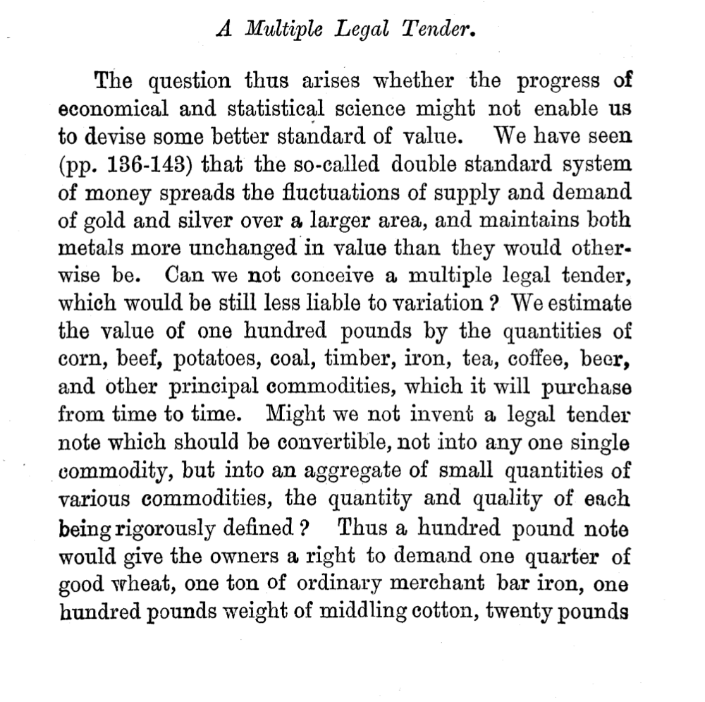 DeltaClimbs's tweet photo. Jevons, asking about Bitcoin and Taro for composite stablecoins 147 years ago.
When did you start asking questions that lead to Bitcoin?
#StandardOfValue
#StandardOfContract
@runCaliber https://t.co/SaW556XmDb