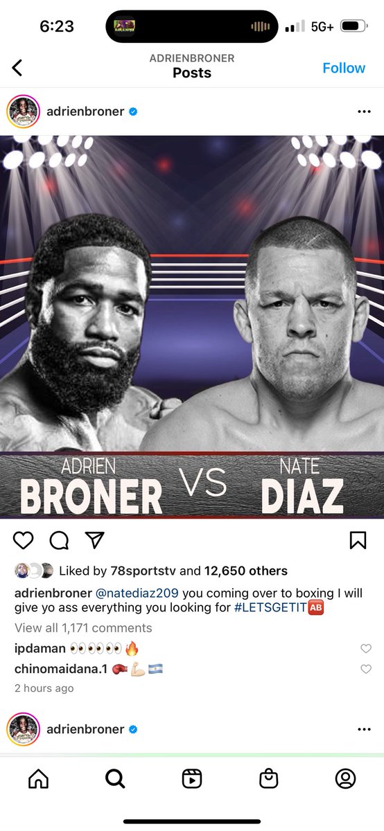 barziniofficial's tweet photo. Adrien Broner vs Nate Diaz On Showtime PPV #BronerDiaz #DiazBroner #Boxing #MMA #BoxingMMA #Sports #Entertainment #PPV https://t.co/0Ta1HdGsBs