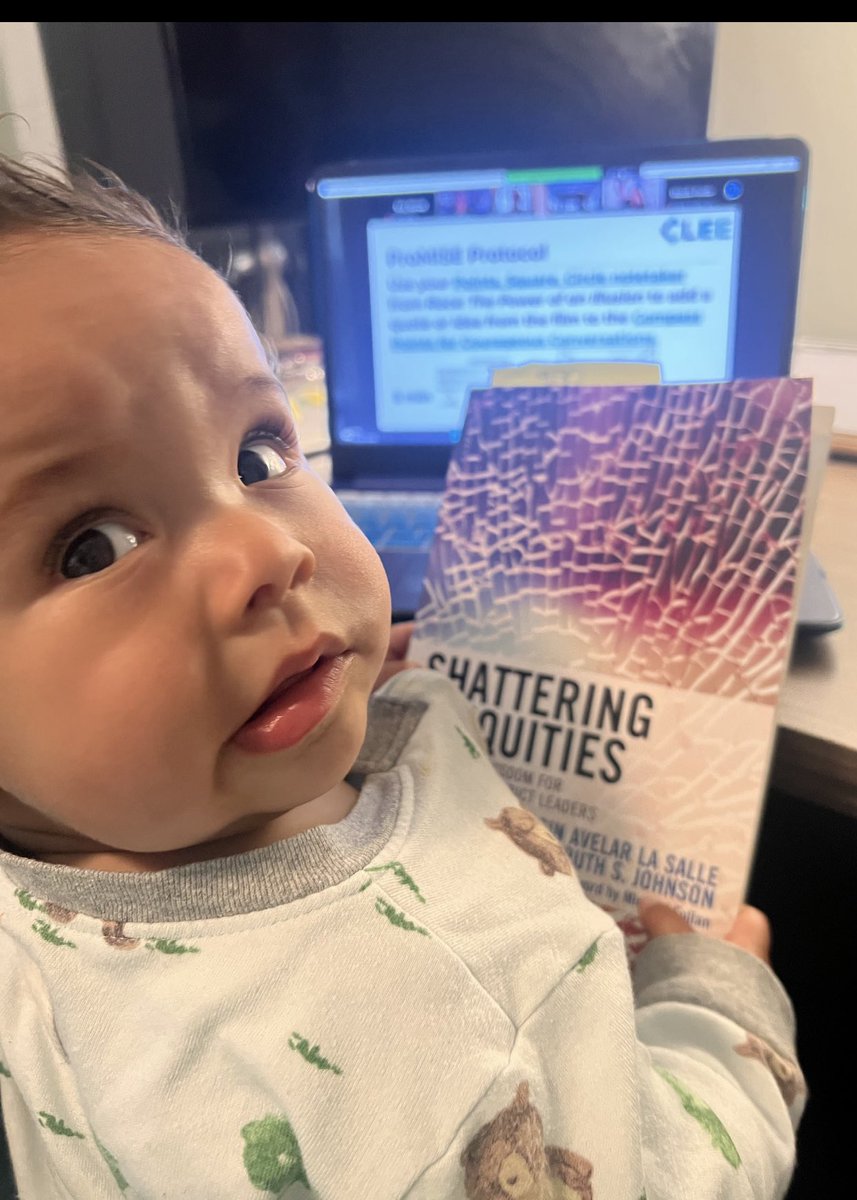 Almada_Mrs's tweet photo. Oh, don't mind me...just a normal Friday afternoon over here! I'm just helping Mommy as she learns to lead for equity.
@LeadforEquity
#leadforequity #aspiringprincipal #LeadershipDevelopment #equity #PRN #edutwitter https://t.co/kJC2NQaiHq