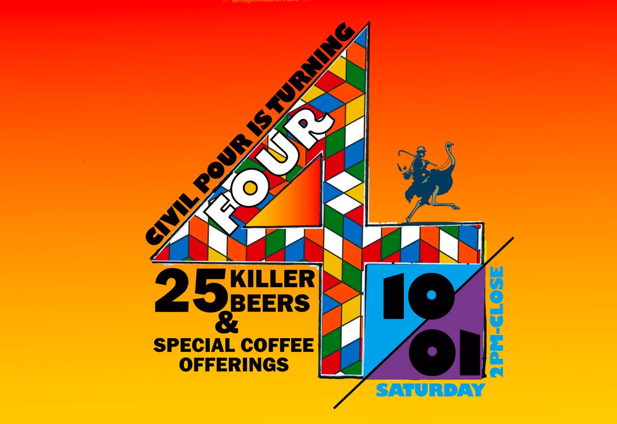 Our 4th Anniversary is tomorrow, 10/1 @ 2pm! - mailchi.mp/ebe15ea595ce/c…