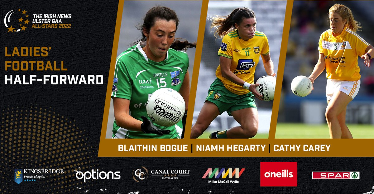 irish_news's tweet photo. At half-forward is Blaithin Bogue @fermanaghladies @NiamhHegarty @DonegalLGFA Cathy Carey @AntrimLGFA  🤩

#INAllStars

@TempoMaguires @MovilleGAA @MoneyglassGAC @UlsterLadies https://t.co/AJhQgdDbBq