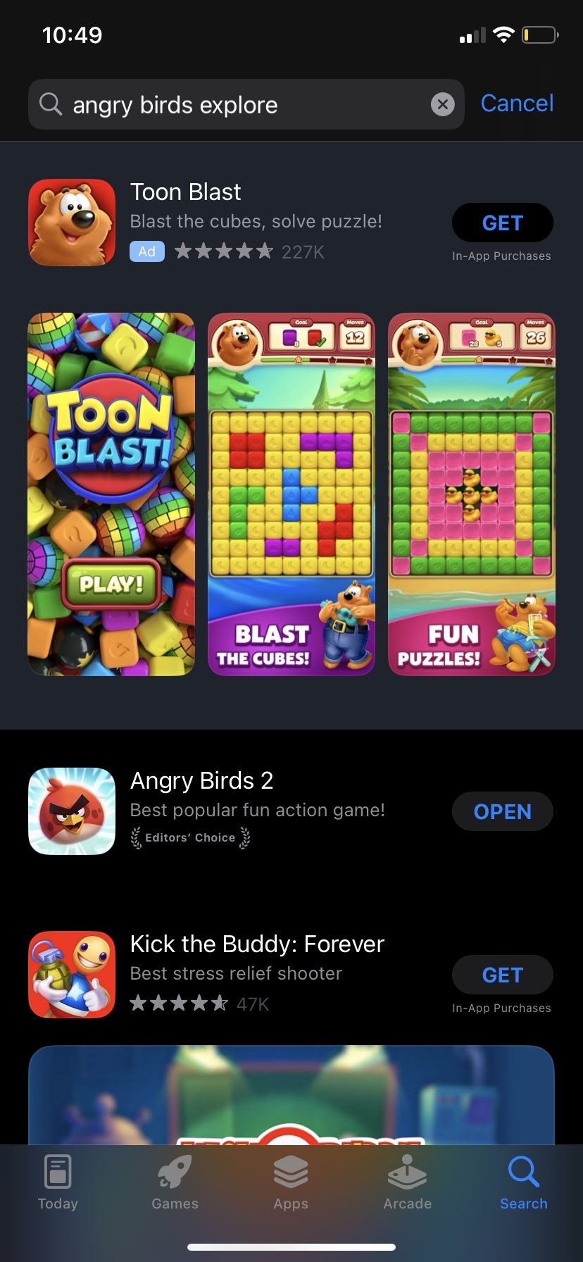 Angry Birds Explore, Apps
