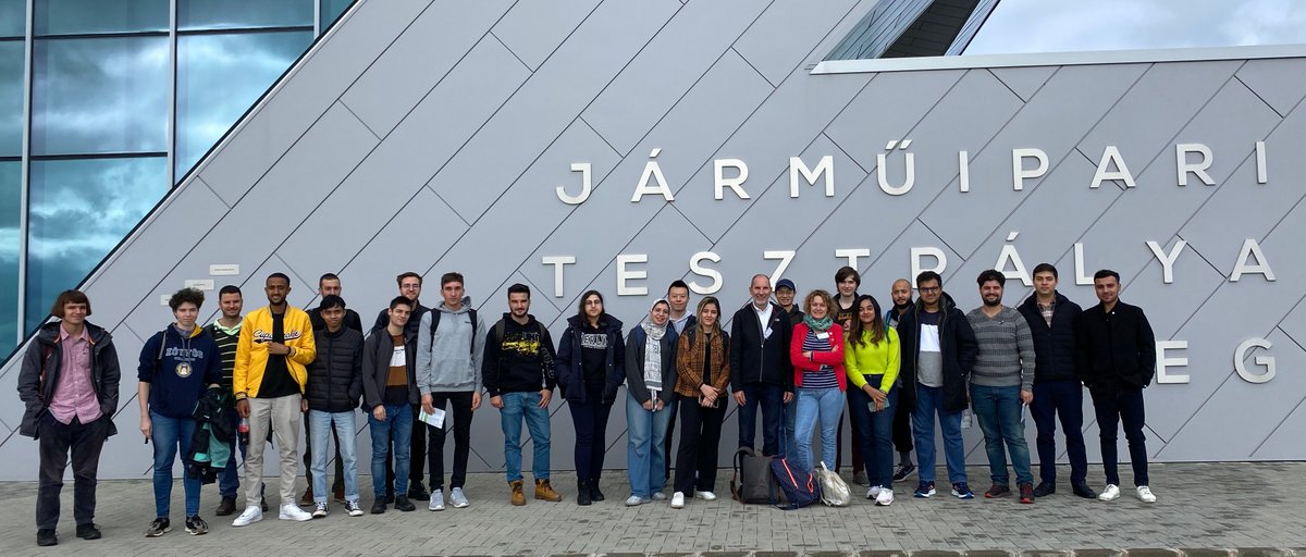 IstenesZ's tweet photo. Visited @ZalaZone Innovation Day and learned about #SelfDrivingCars' and #autonomous vehicles' problems, solutions, technologies and methods with a group from @IkElte, @EIT_Digital and @IfrosMaster. https://t.co/iz4ieJL74b