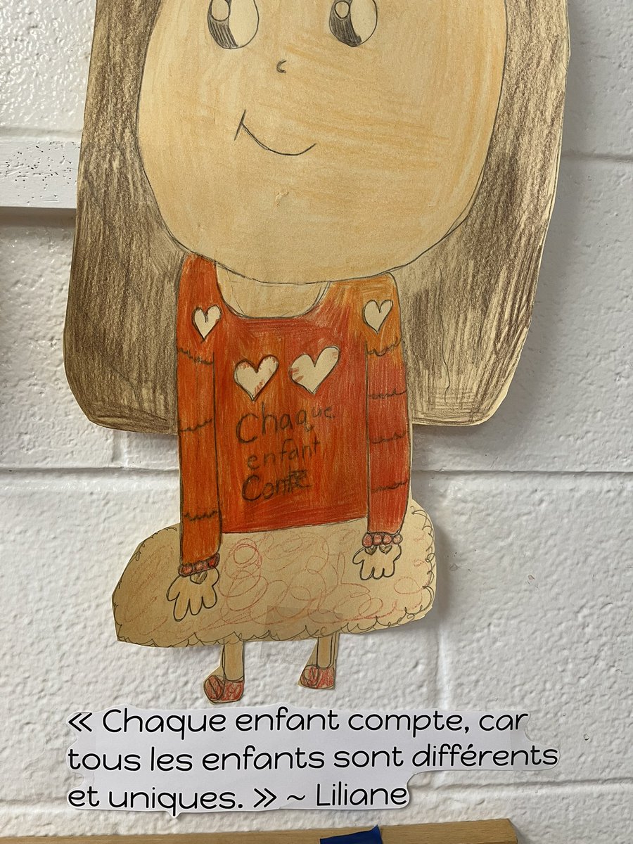 Journée de vérité et réconciliation. Chaque enfants compte. Les élèves de la 3e année ont développé une meilleure compréhension de l’importance de cette journée grâce à diverses activités. <a href="/EECStTdAquin/">École catholique Saint-Thomas-d'Aquin</a>