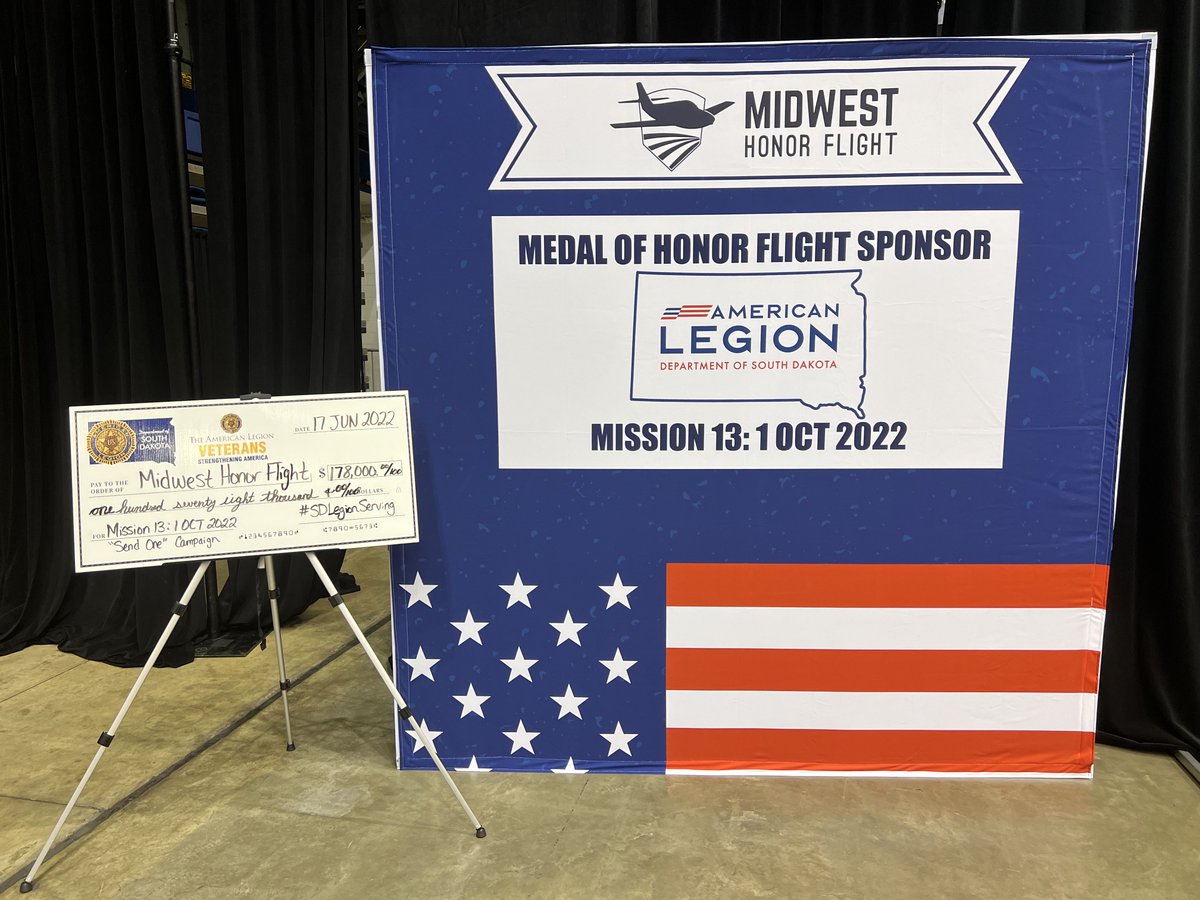 SDAmLegion's tweet photo. Ready to kick off #MWHFMission13 with the banquet—here’s to an amazing and exciting two days of honoring the service of our 84 Veterans flying with us! 🇺🇸✈️
#MidwestHonorFlight #sdlegionserving https://t.co/xNfNmOrpcu