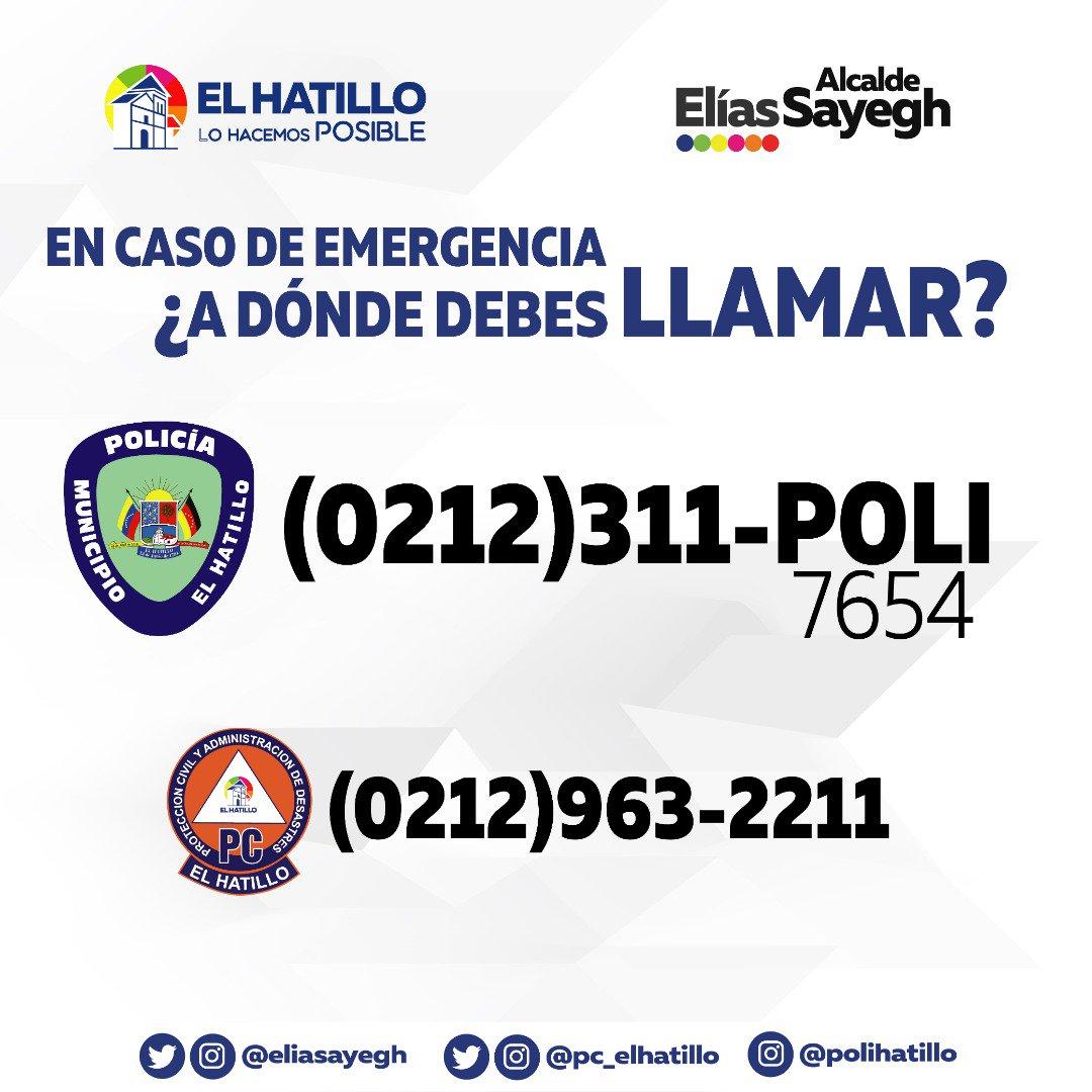 SegoviaBastidas's tweet photo. ⚠️ Debido a las intensas lluvias a esta hora en #Caracas, tenga a mano los números de emergencia de los 5 municipios del Área Metropolitana.

#Baruta: 0424-3362122
#Chacao: 0212-267 78 57
#Sucre: 0212-6245161
#ElHatillo: 0212-963 2211
#Libertador: 0212- 5751823 https://t.co/qSfU1crhLi