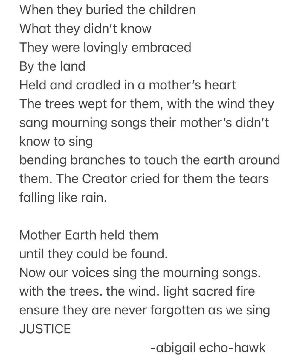 TheSIHB's tweet photo. "For the Children"
A poem by our Executive Vice President, @echohawkd3 (Pawnee)

#OrangeShirtDay #BoardingSchoolHealing #Indigenous #Native #CultureIsHealing #IndigenousPoetry #NativePoetry #CulturalHealing #HistoricalHealing #NativeTwitter https://t.co/LKkju5GC0t