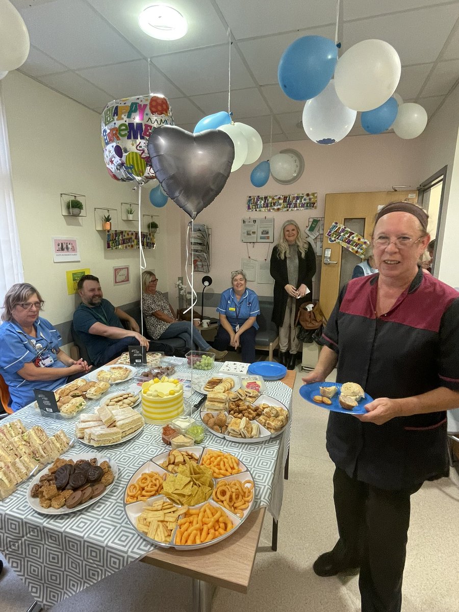 VAKendall14's tweet photo. ✨Here’s to Karen💙Our wonderful housekeeper who signed off today after 3️⃣4️⃣ years in the NHS @UHDBTrust Thank you for running a tight ship🙏Enjoy your retirement🍹we’ll miss you! Love Ward 206 @cbaddeley82 @Emma_L_18 @LauraFlint13 @LynseyHeald @AlisonR01544275 @TeamSurgeryUHDB https://t.co/PlvxaMZk1C