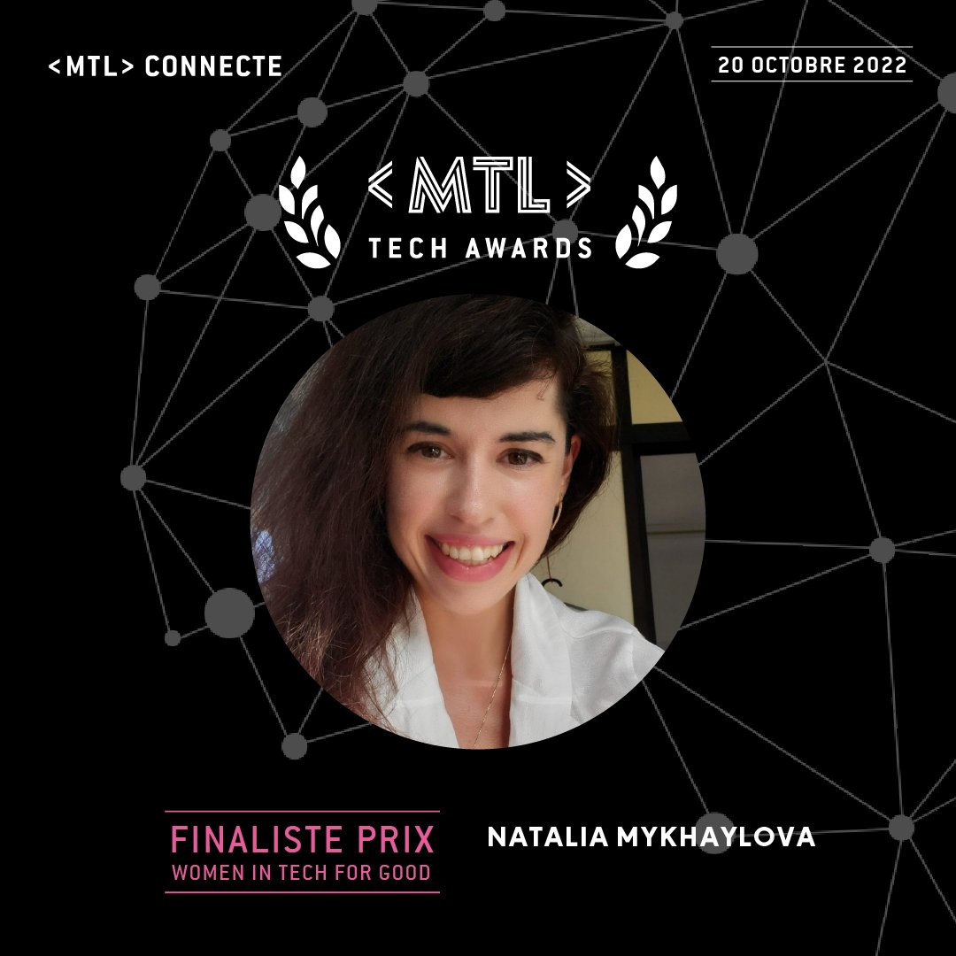 PN_MTL's tweet photo. Découvrez les profils des 5 finalistes du prix #WomenInTechForGoods aux #MTLTechAwards #FemmesEnTech 👩💻
Ce Prix célèbre le leadership féminin 🦸 dans des organisations et entreprises d’impacts grâce aux technologies. https://t.co/034Enxt2el