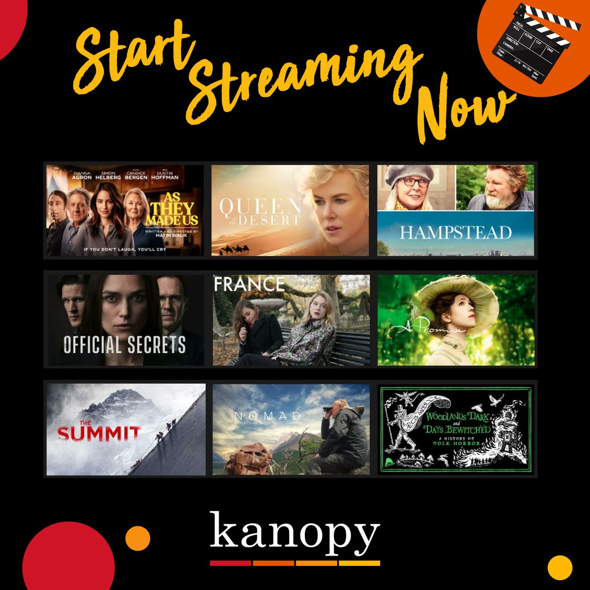 Movie night! Start streaming here: buff.ly/3QKqWlq  
#kanopy #library #digitalcollection