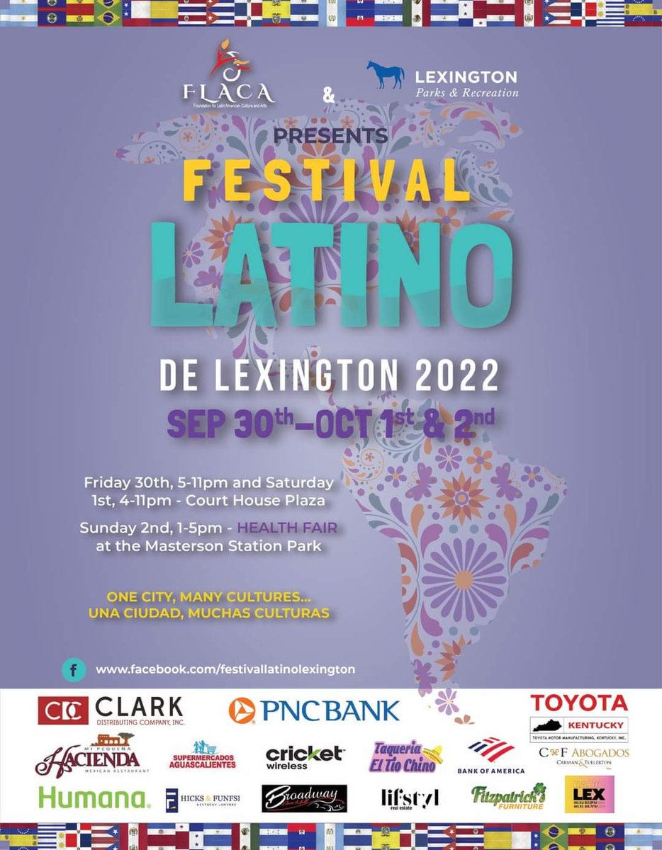 FcpsUnity's tweet photo. Festival Latino is this weekend! @FCPSKY will be at the information fair on Saturday, October 1st at the Courthouse Plaza. Come see us.
#HispanicHeritageMonth https://t.co/QJTDansDFK