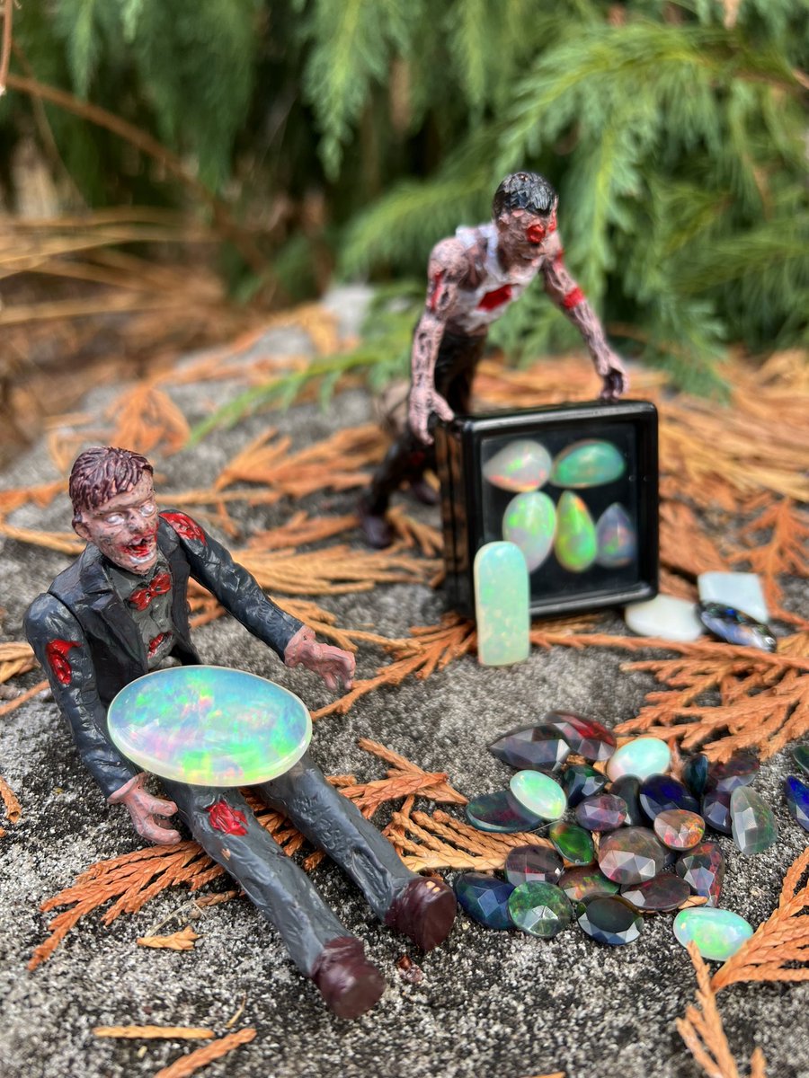 PositiveKnots's tweet photo. Rude! Some zombies have stolen my #opals 😱

#jewelrymaker #metalsmith #ladysmith #ringmaker https://t.co/pcRwRnojo8