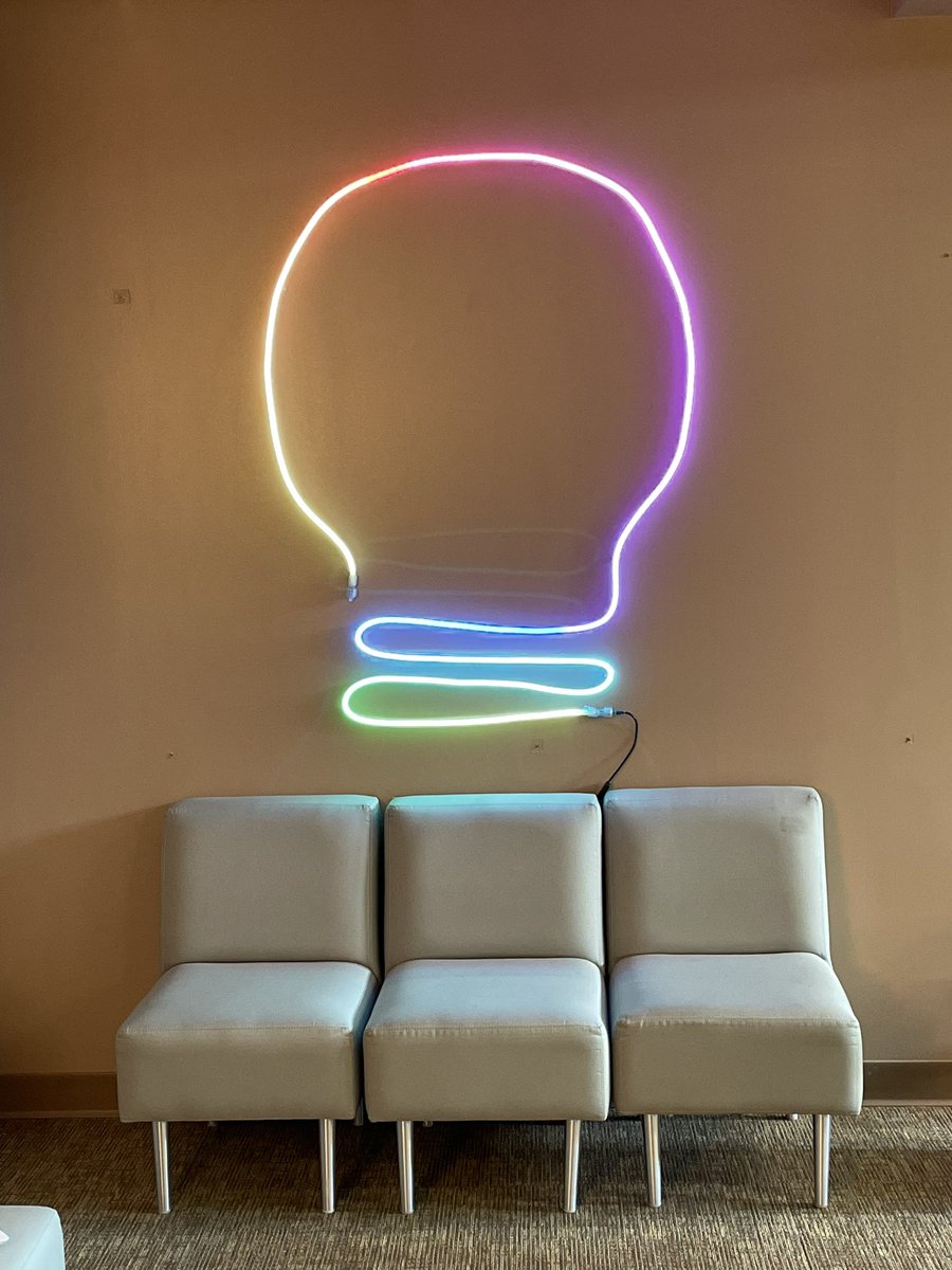 How cool is this? 💡 My daughter didn’t have school today so she came to my school in the afternoon for lunch and she made this in one of our breakout rooms. Love her creativity and hoping it inspires my students!