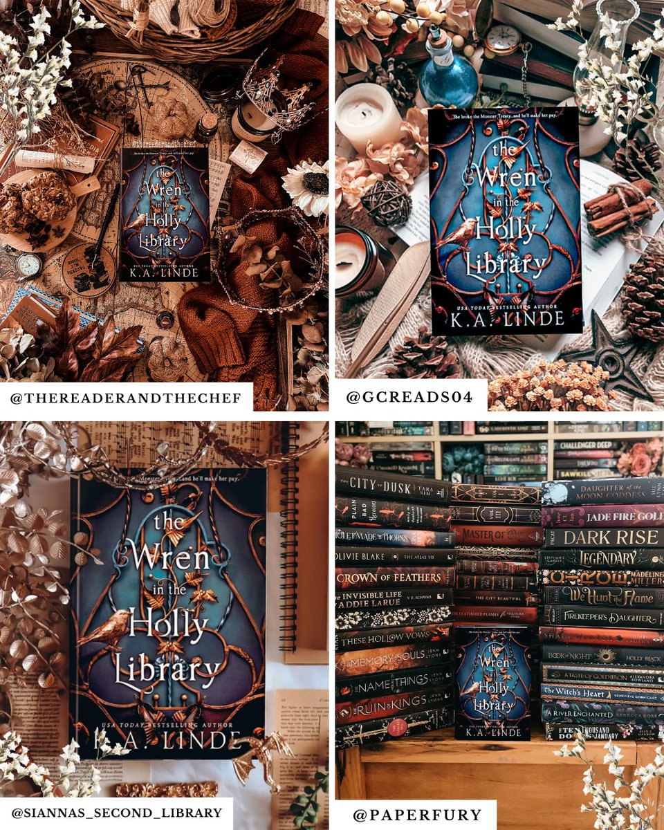 mtmctours's tweet photo. Huge thanks to our hosts for all the stunning photos of THE WREN IN THE HOLLY LIBRARY by @authorkalinde! 💖😍 Such a gorgeous book, add it to your TBR! Be sure to visit our tour hashtag for all the amazing tour posts!! 📚✨
https://t.co/aQIruB8Ssz https://t.co/zAu0nsynxL