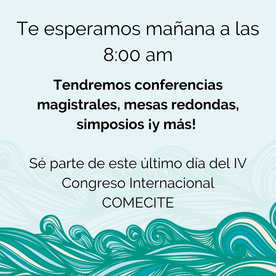 comecite's tweet photo. Mañana es el cierre y aún puedes conectarte para interactuar ¡con profesionales de todo el mundo!
Para ver el programa da click aquí: https://t.co/wX4djHtBJG
únete a la transmisión en línea: https://t.co/Ghk3b3fjeX
#COMECITE #CardiologíaIntervencionista #Cardiología https://t.co/IPk50zO59b