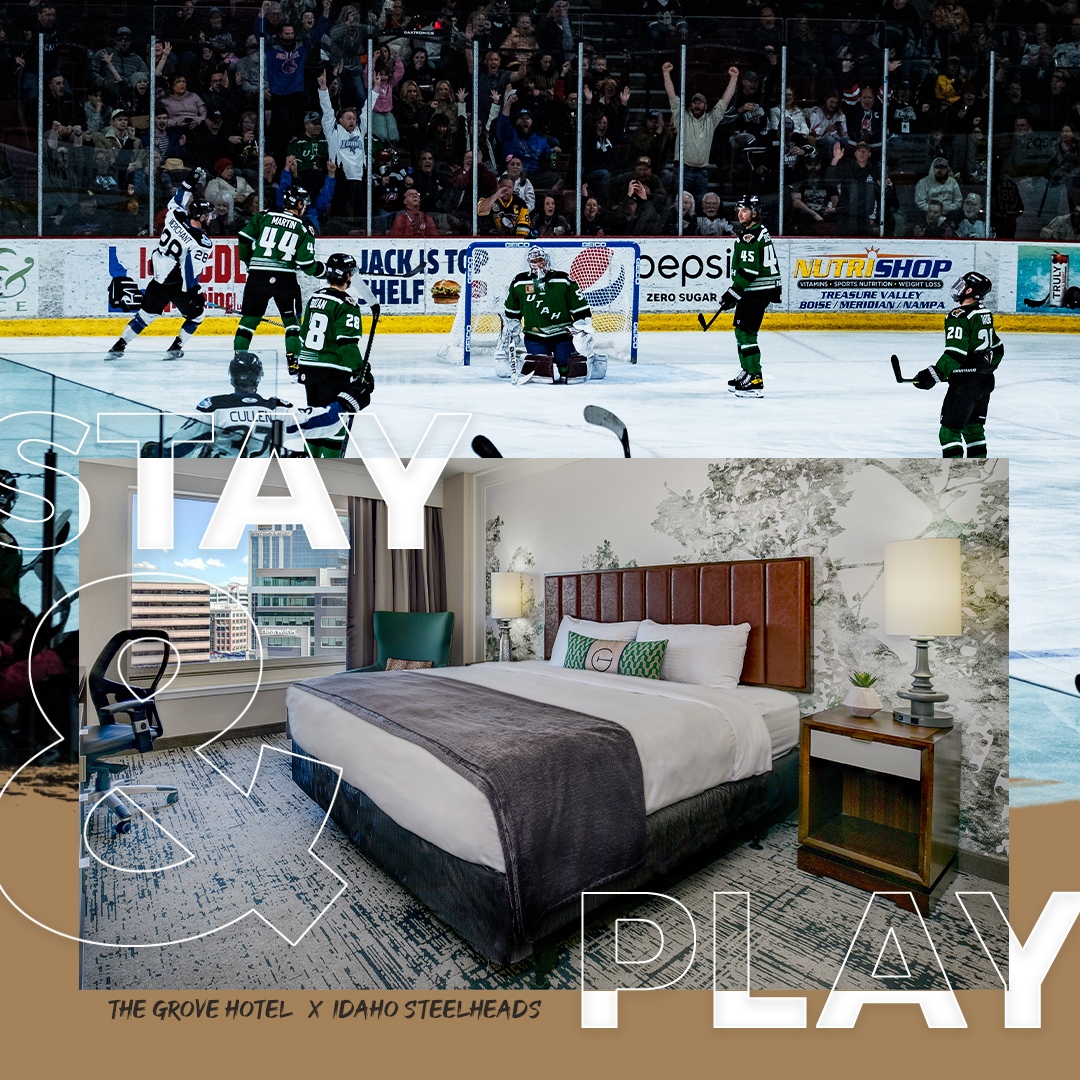 Helllllo Hockey Season! 🏒 check out our suite deal on how you can stay and receive two tickets to the Idaho Steelheads game. Link in bio!