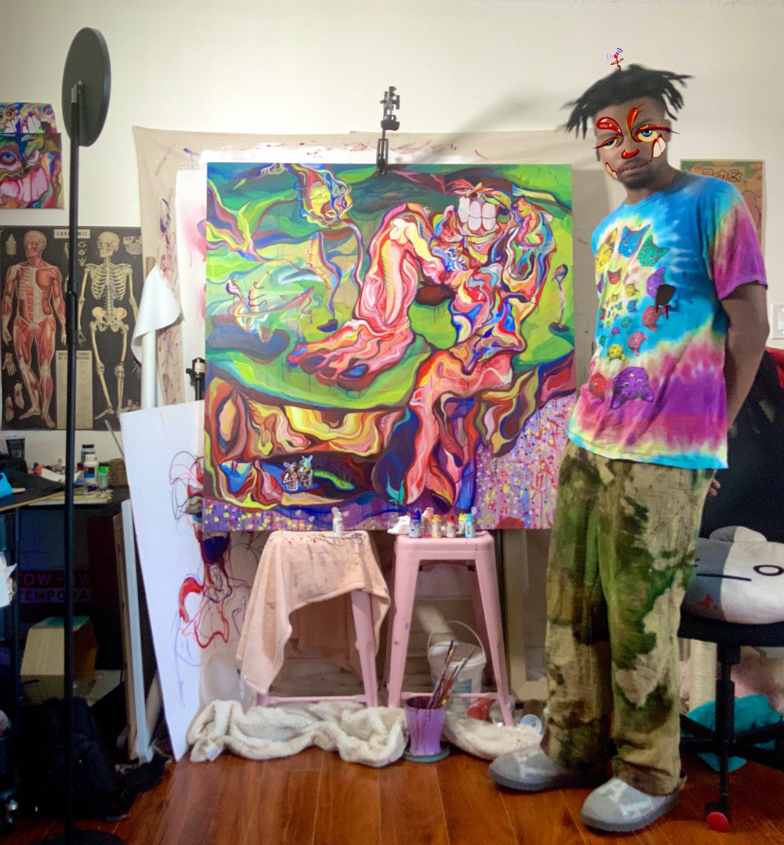 sikotic4's tweet photo. “self-mutilation portrait”
|
60 x 60 acrylic on canvas 
my biggest painting to date ; https://t.co/3fOkNfYXvV