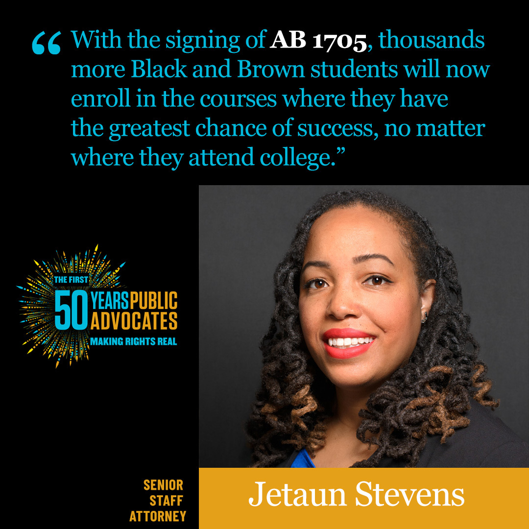 “This bill brings California Community College system one step closer to closing persistent racial equity gaps &amp; fulfilling the Vision for Success &amp; Multiyear Roadmap. We thank <a href="/CAgovernor/">Governor Gavin Newsom</a> &amp; Legislature for their steadfast commitment to equity in higher education" <a href="/JetaunStevens/">JetaunStevens</a>