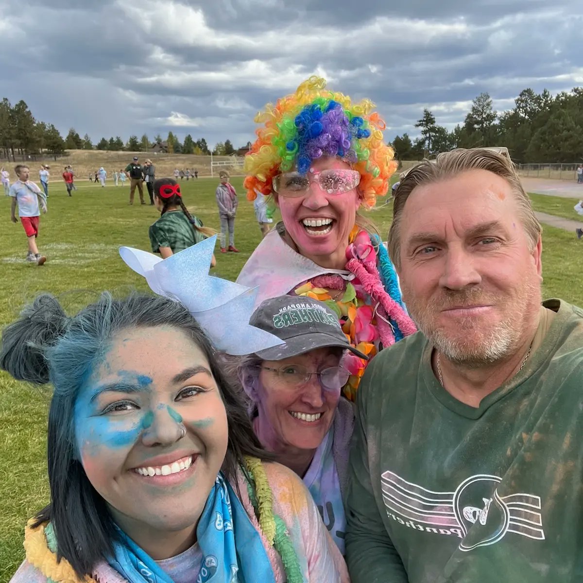 SecretSauceEDU's tweet photo. Finishing off a Friday the colorful way.
Color Run 2022 in the books. Who else has a Color Run in their school.
#bettertogether #TheSecretSauce #colorrun2022 #SchoolFun #jostensrenaissance #fourcornersrenregion https://t.co/zZTOjOguPe