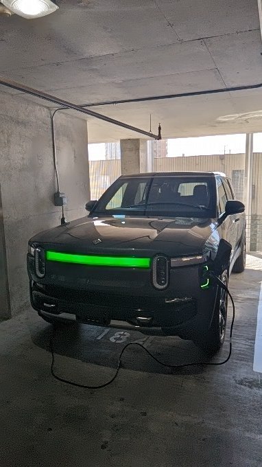 Three years after putting down a deposit, I'm a lucky owner of the @Rivian RS1! I live and breathe in the Power space and now I can say I'm past of the club. #ev #energytransistion #power #poweraddicts #ATX