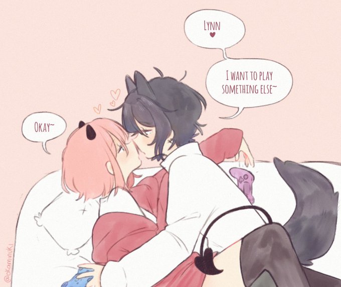I love playing with my girlfriend~ 💜💙 