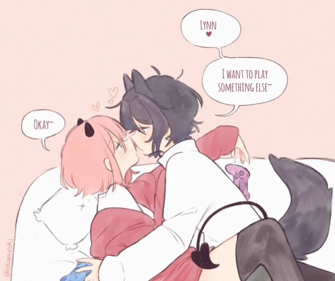 I love playing with my girlfriend~ 💜💙 