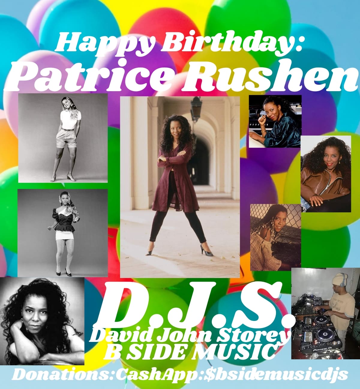 I(D.J.S.) wish singer: \"PATRICE RUSHEN\" Happy Birthday!!! 