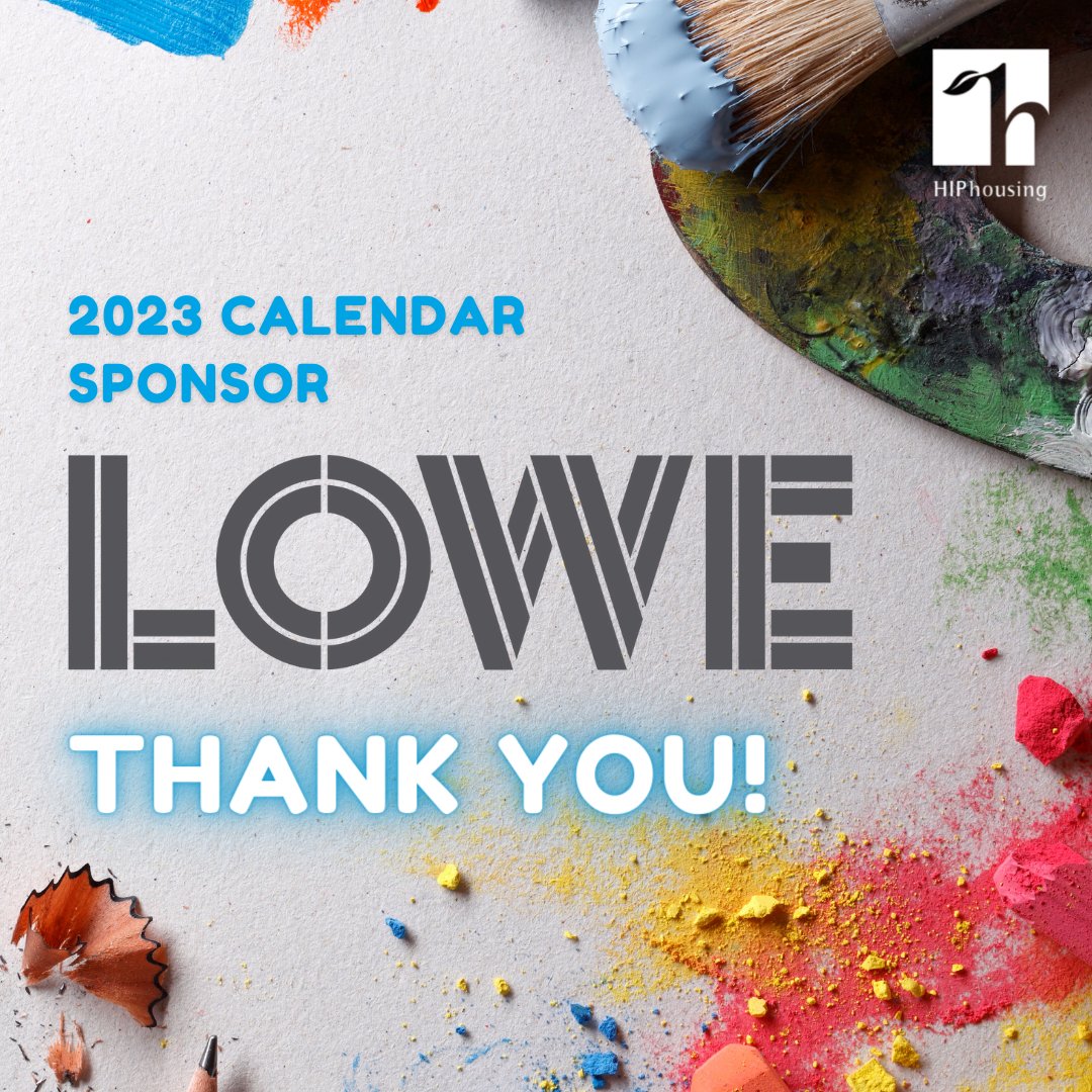 HIPhousing's tweet photo. You heard right! Lowe will be sponsoring our 2023 Calendar at the “Calendar Sponsor” level! 🏠🎨 A huge #thankyou to Lowe for their generosity and support of #affordablehousing initiatives in San Mateo County!

Watch this space for #contest winner announcements! 🎉🏠 https://t.co/kYK7D3tytQ