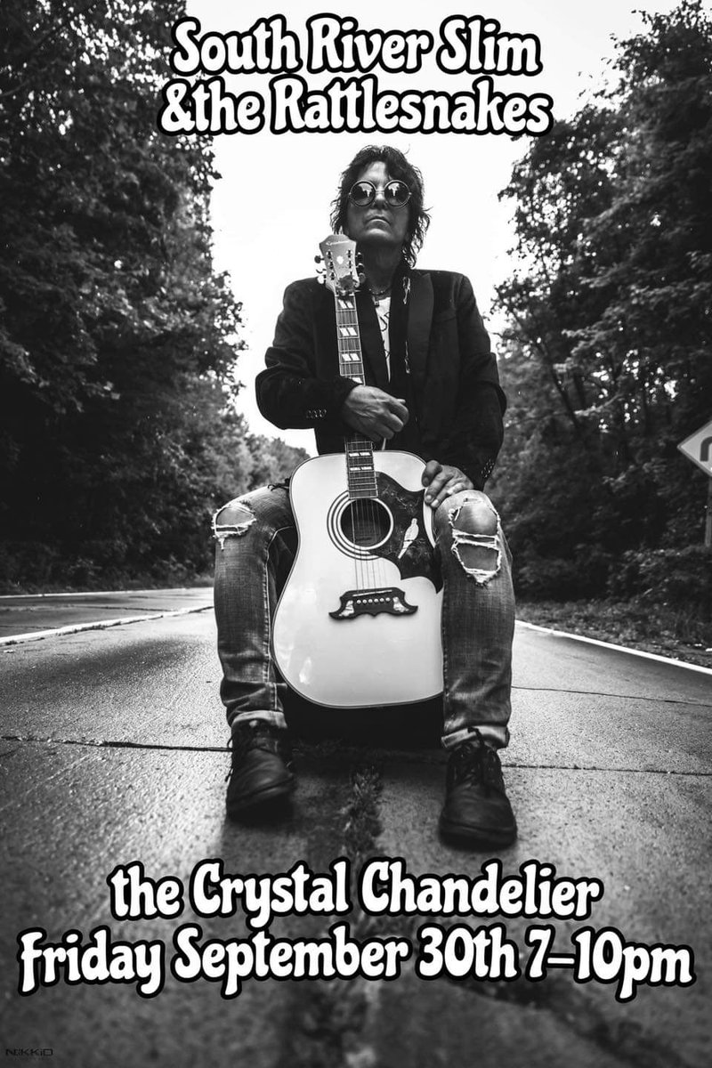 Looking for something to do on a Friday night? Come on down to the Crystal Chandelier for some great live music! I have an inside scoop someone who looks suspiciously like me, and plays an identical Tele may be sitting in 😉😁