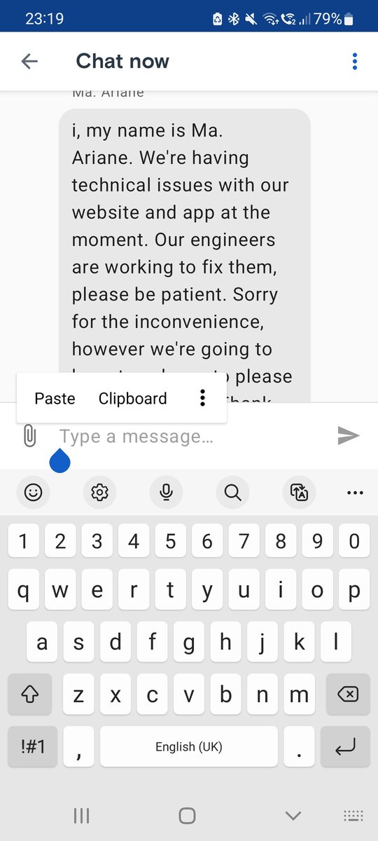 StevenJArmitage's tweet photo. @JustEatUK sort your crap out I've been messaging about an order made before 8 tonight that never got delivered but money taken and claimed delivery was 2040 and have had this response multiple times and it's now 2321 !!!  Something the ICO needs to be aware of ? @TheRegister https://t.co/ltBcmsIjuU
