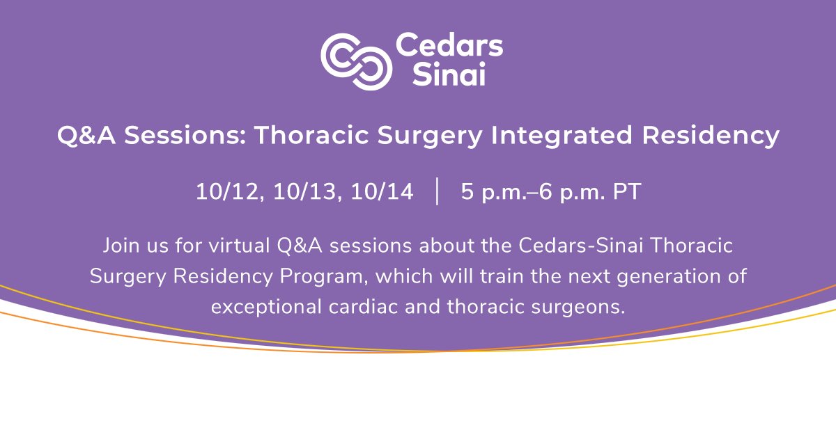 CedarsSinai Academic Medicine on Twitter "CedarsSinai’s Thoracic
