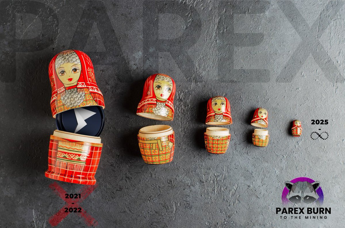 OCT 15 is one of the turning points for #Parex.

The date of the first half and the day on which the Parex Market Web version will be announced will be put on the date.

We like to be like Matrushka.We are constantly producing something within ourselves.

We love our community.❤️