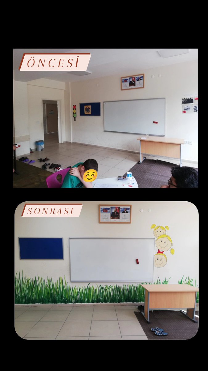 RukiyeAlper3's tweet photo. Bugün gönüllü arkadaşlarımla özel eğitim yuvasını renklendirdik☺️♥️

#egitimyuvalarinirenklendiriyoruz https://t.co/2SUN6p7TzZ