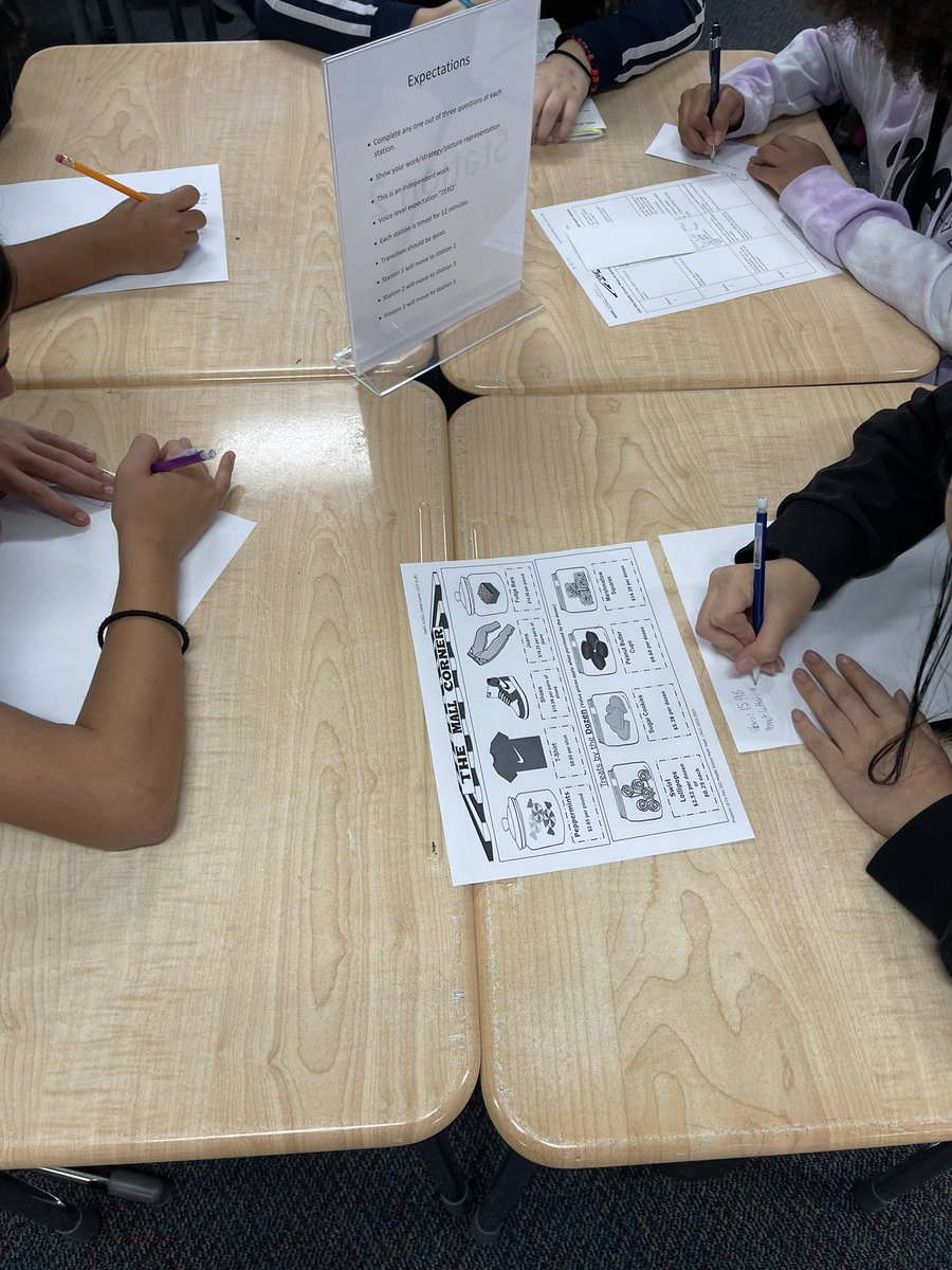 Students practiced Decimal operations with “The mall corner”. One student came to me with a valid argument “Nike shoes are way expensive than this 😂
“