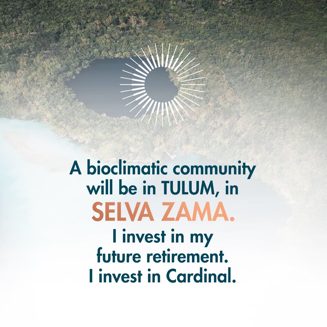 Be part of this community in Selva Zama. 
Be part of the 20 bioclimatic villas in Cardinal. 

In the middle of the jungle in Selva Zama coul be your home in the Riviera Maya. 
Ask for a free consultation.

#slowliving #slowlivingforlife #Tulum #Bioclimaticarchitecture #SLOW