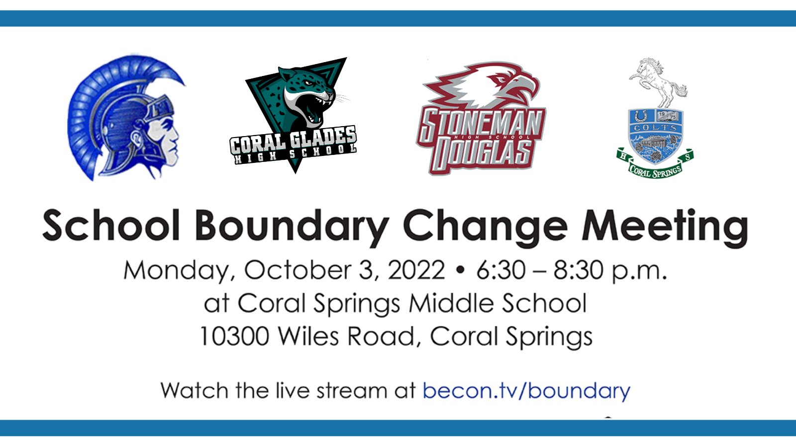 Broward Schools on Twitter "School Boundary Change Meeting on October