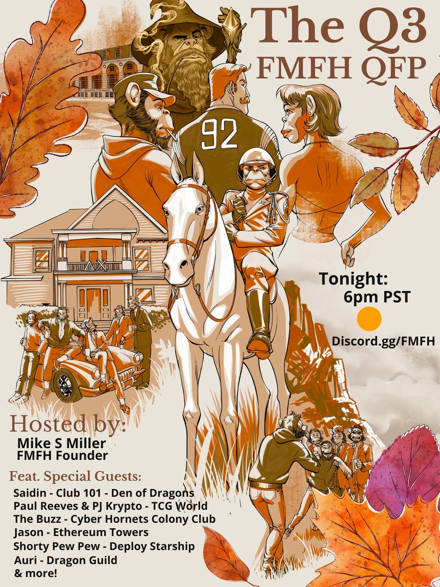 World_of_Pangea's tweet photo. Tonight! The #FMFH #QuarterlyFratParty is live @ 6pm PST!
Jump in our discord https://t.co/AbBYqGGkAw & watch for link here!
Live Prizes? Yes.
Giveaways for Hodlers? Also yes!
With Special Guests from around the #Web3 world!
Let's Get Funky! https://t.co/ZPbsfbmL1G