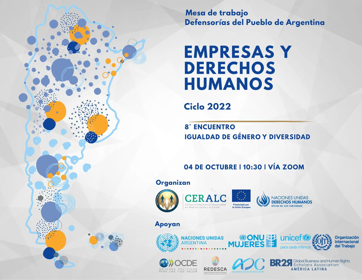DPNArgentina's tweet photo. 📢 La @DPNArgentina realizará el 8º Encuentro de la Mesa de Defensorías del Pueblo.
El tema central será Igualdad de #Género y #Diversidad
🗓 Martes 4/10
⏰10:30 hs.
🌐 Inscribite acá 👉https://t.co/vZ10O7l80s
#EmpresayDDHH #ProyectoCeralc
@ONUMujeresArg https://t.co/nXnoBIbpgR