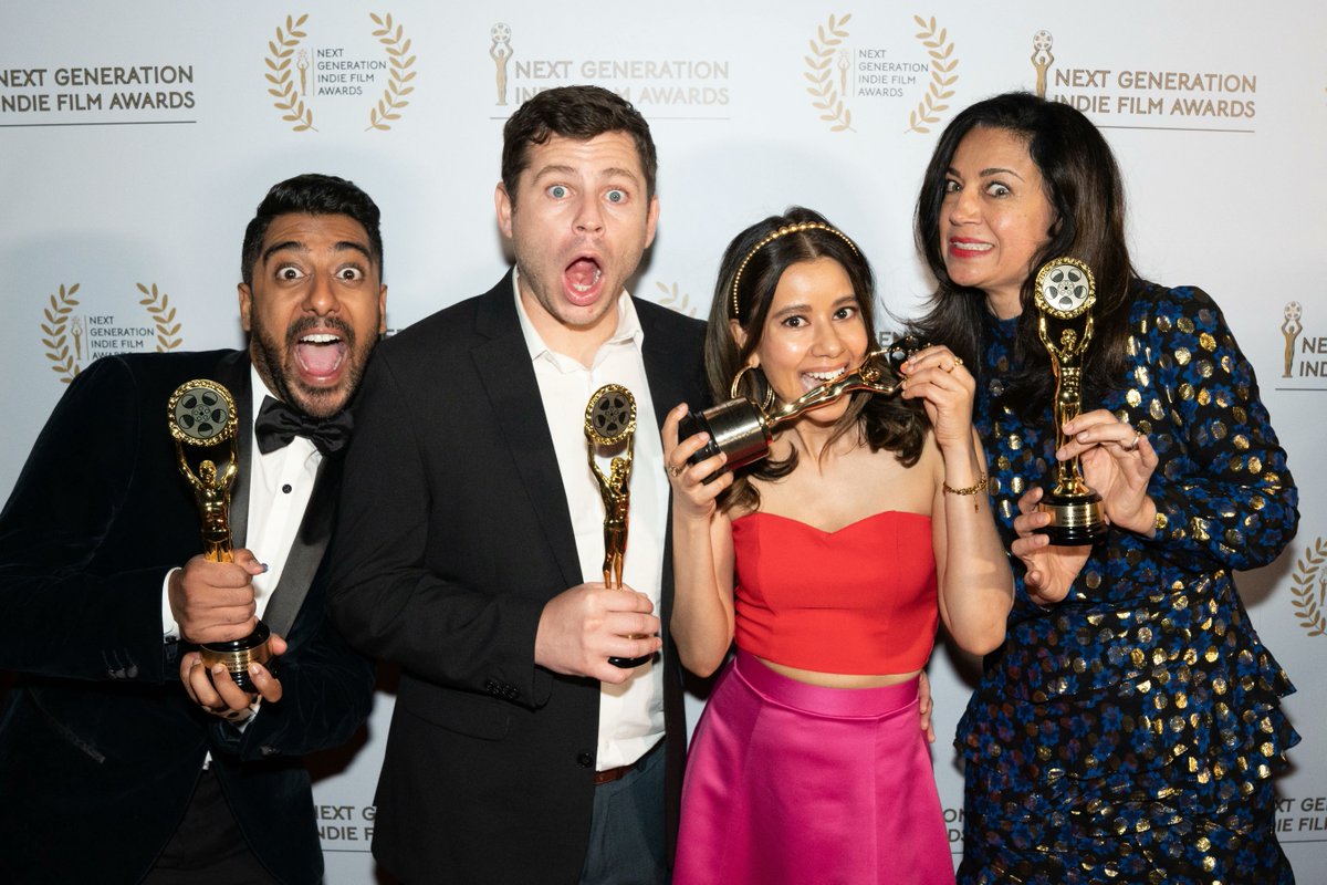 NxtGenIndieFilm's tweet photo. Our 2022 Best Narrative Feature Winner "Definition Please" (directed, written, and starring @sujataday) can confirm that our trophies are legit. π
For those who haven't seen this gem yet, it's available on Netflix for your viewing pleasure.
#nextgenindie #definitionplease https://t.co/X7kaL4QS37