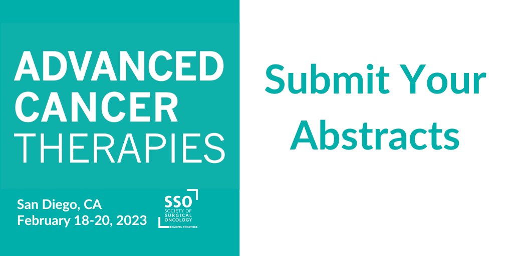 The Advanced Cancer Therapies (ACT) abstract submission deadline has been extended until Friday, October 7! Take advantage of the extra time and submit your abstracts at ow.ly/1MkY50KYbkb.
