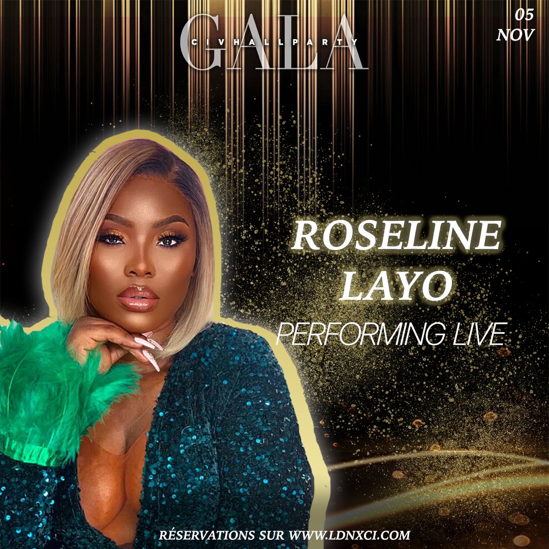 _LDNXCI's tweet photo. Le 5 Novembre nous pouvons promettons que le meilleur de la culture et gastronomie ivoirienne. 

Recevez l'artiste Roseline Layo en prestation à #CIVHALLPARTY22🇨🇮

Groupe de 3 et Table VIP très limité donc sécurisez vos places dès maintenant ⌛

Places: https://t.co/L8e3yEk0Fh https://t.co/C8VXW6hk7j